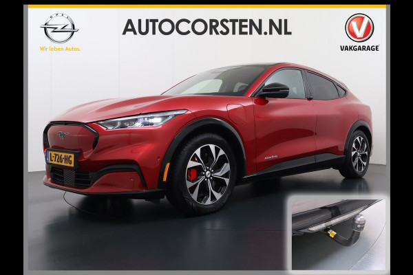 Ford Mustang Mach-E AWD 75kWh Trekhaak Techn.Plus Panoramadak 360°Camera Adap.Cruise B&O®-Hifi Leder+Memory Stoel+Stuurverwarming Elek.Stoele Keyless Android Auto Apple Carplay Elek.Achterklep Lmv 19" DAB Bluetooth Led 1e Eigenaar Origineel Nederlandse Auto Dealeronderhouden