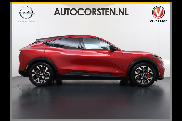 Ford Mustang Mach-E AWD 75kWh Trekhaak Techn.Plus Panoramadak 360°Camera Adap.Cruise B&O®-Hifi Leder+Memory Stoel+Stuurverwarming Elek.Stoele Keyless Android Auto Apple Carplay Elek.Achterklep Lmv 19" DAB Bluetooth Led 1e Eigenaar Origineel Nederlandse Auto Dealeronderhouden