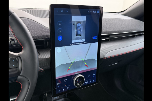Ford Mustang Mach-E AWD 75kWh Trekhaak Techn.Plus Panoramadak 360°Camera Adap.Cruise B&O®-Hifi Leder+Memory Stoel+Stuurverwarming Elek.Stoele Keyless Android Auto Apple Carplay Elek.Achterklep Lmv 19" DAB Bluetooth Led 1e Eigenaar Origineel Nederlandse Auto Dealeronderhouden