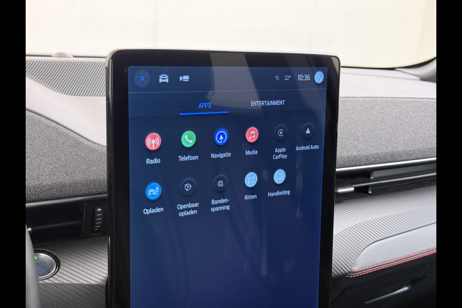 Ford Mustang Mach-E AWD 75kWh Trekhaak Techn.Plus Panoramadak 360°Camera Adap.Cruise B&O®-Hifi Leder+Memory Stoel+Stuurverwarming Elek.Stoele Keyless Android Auto Apple Carplay Elek.Achterklep Lmv 19" DAB Bluetooth Led 1e Eigenaar Origineel Nederlandse Auto Dealeronderhouden