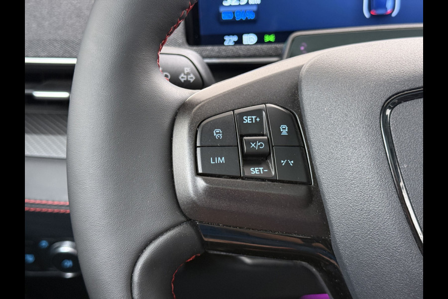 Ford Mustang Mach-E AWD 75kWh Trekhaak Techn.Plus Panoramadak 360°Camera Adap.Cruise B&O®-Hifi Leder+Memory Stoel+Stuurverwarming Elek.Stoele Keyless Android Auto Apple Carplay Elek.Achterklep Lmv 19" DAB Bluetooth Led 1e Eigenaar Origineel Nederlandse Auto Dealeronderhouden