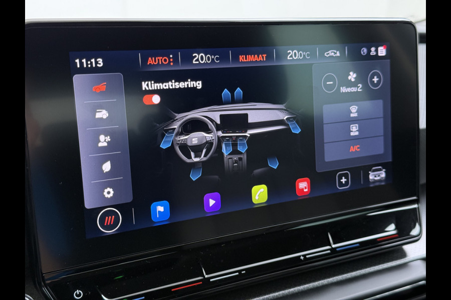 Seat Leon Sportstourer 1.5T 131PK Adap.Cruise Trekhaak Camera Navi Apple Carplay Android Pdc 3-Zone Ecc Style Business Intense Lmv Led Bluetooth Keyless Isofix 1.400KG Trekgewicht Rijstrooksensor 1e Eigenaar Dealeronderhouden Origineel Nederlandse Auto
