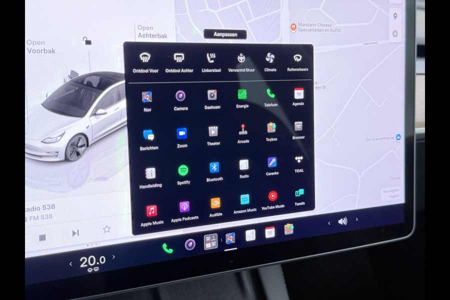 Tesla Model 3 Standard RWD Plus SOH 91% Warmtepomp Trekhaak LFP Accu Panoramadak Navi Camera's Leder Memory Stuur+Stoelverwarming Traffic-Aware Cruise Control AMD Ryzen™ Elek.Achterklep Led 1.000KG Trekgewicht Origineel Nederlandse Auto