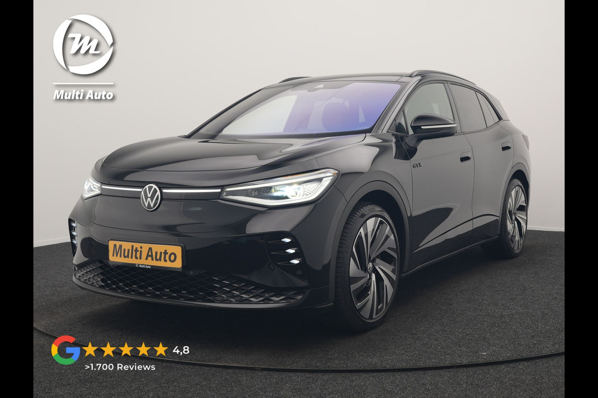 Volkswagen ID.4 GTX 4Motion 77 kWh 300pk Dealer O.H. | Trekhaak Af Fabriek | Panodak | Adaptive Cruise | IQ Light | Sportstoelen Verwarmd | Sfeerverlichting | Apple Carplay | Navigatie | DAB | 21".M | Virtual Cockpit |