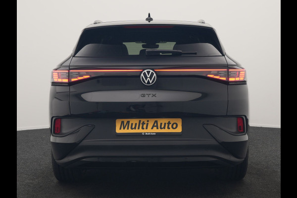 Volkswagen ID.4 GTX 4Motion 77 kWh 300pk Dealer O.H. | Trekhaak Af Fabriek | Panodak | Adaptive Cruise | IQ Light | Sportstoelen Verwarmd | Sfeerverlichting | Apple Carplay | Navigatie | DAB | 21".M | Virtual Cockpit |