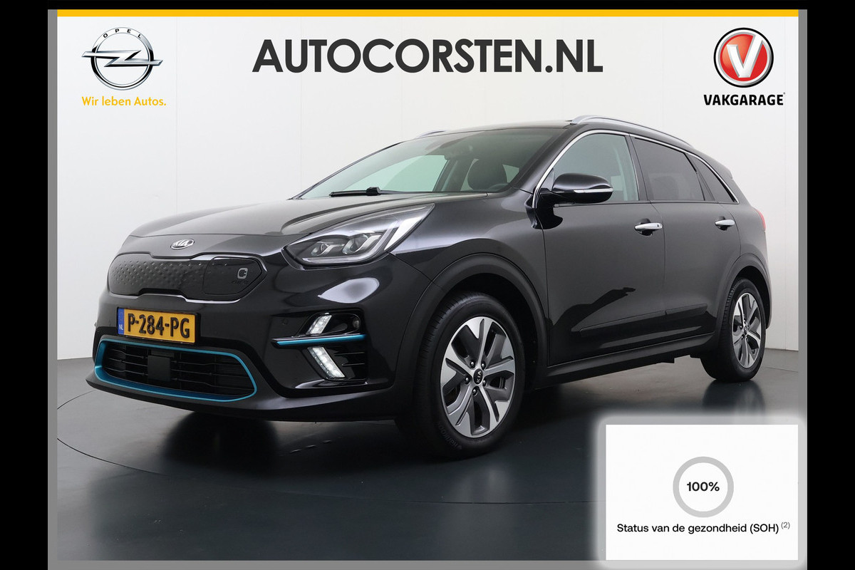 Kia e-Niro ExecutiveLine 64kWh SOH 100% Warmtepomp Panoramadak Adap.Cruise Stoelkoeling+Verwarming JBL®-Audio Leder Elek.Stoelen+Memory Cam Stuur+Achterbankverwarming Blind Spot VESS Lane Assist Lmv Privacy Glas Led Pdc DAB Dealeronderhouden
