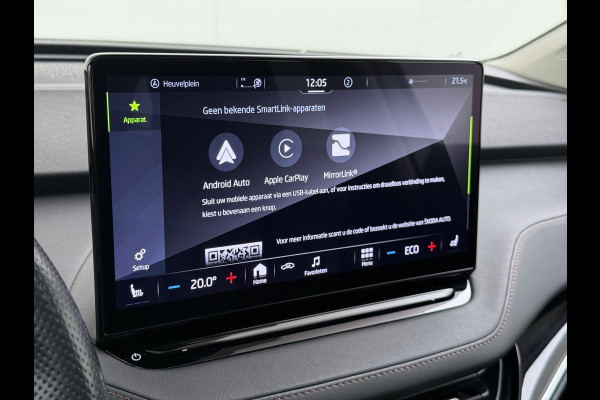 Škoda ENYAQ iV Pano.Dak Leer 20" Stuur+Stoel+Achterb.-Verwarmd 3-Zone Ecc Navi Apple Carplay Android Auto Draadloze Telefoonlader iV 60 SOH 90.6% Elek.Achterklep Privacy Glas Lmv Led Pdc Isofix DAB Lane Assist Dealeronderhouden Origineel Nederlandse Auto Zeer Compleet