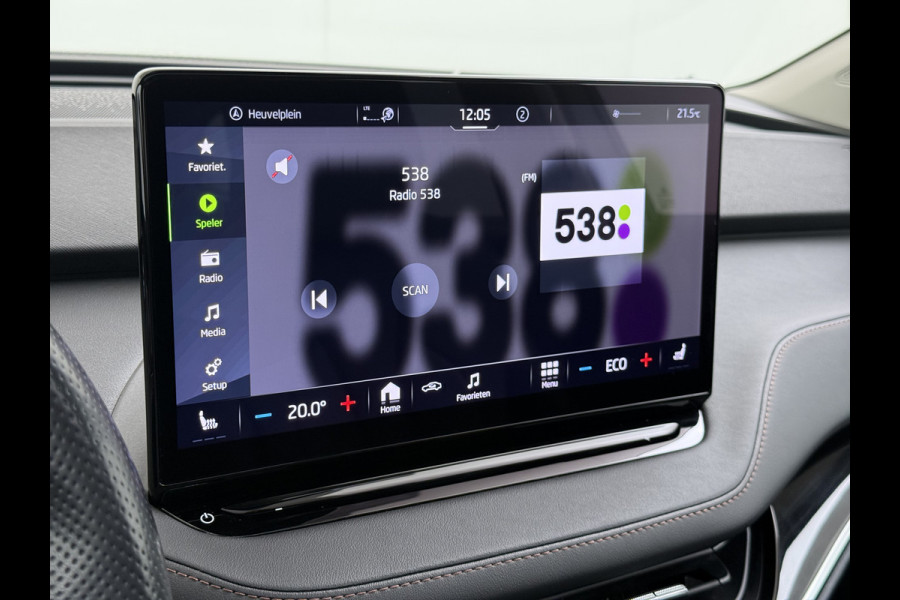 Škoda ENYAQ iV Pano.Dak Leer 20" Stuur+Stoel+Achterb.-Verwarmd 3-Zone Ecc Navi Apple Carplay Android Auto Draadloze Telefoonlader iV 60 SOH 90.6% Elek.Achterklep Privacy Glas Lmv Led Pdc Isofix DAB Lane Assist Dealeronderhouden Origineel Nederlandse Auto Zeer Compleet