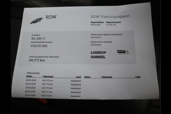 Volvo S60 2.0 T3 Nordic+ Navi / Afn Trekh / Elekramen / Cruise / Handgeschakeld 6 versn / Dealer onderhouden