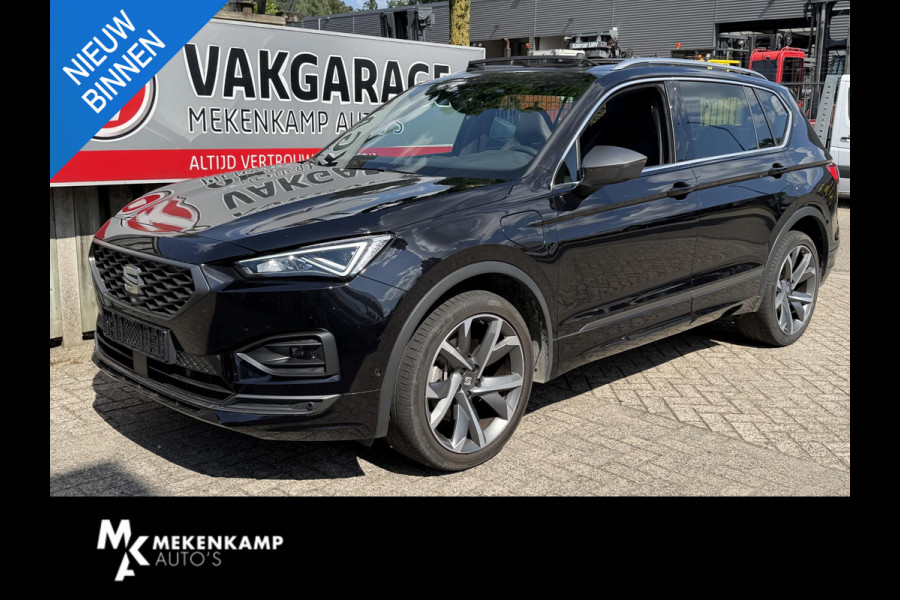 Seat Tarraco 1.4 TSI e-Hybrid PHEV FR Business FABRIEKSGARANTIE 03-2028 20"/Panoramadak/Trekhaak/360 camera/Keyless/Dodehoek/Elektrische klep/Stuur + stoelverwarming v+a