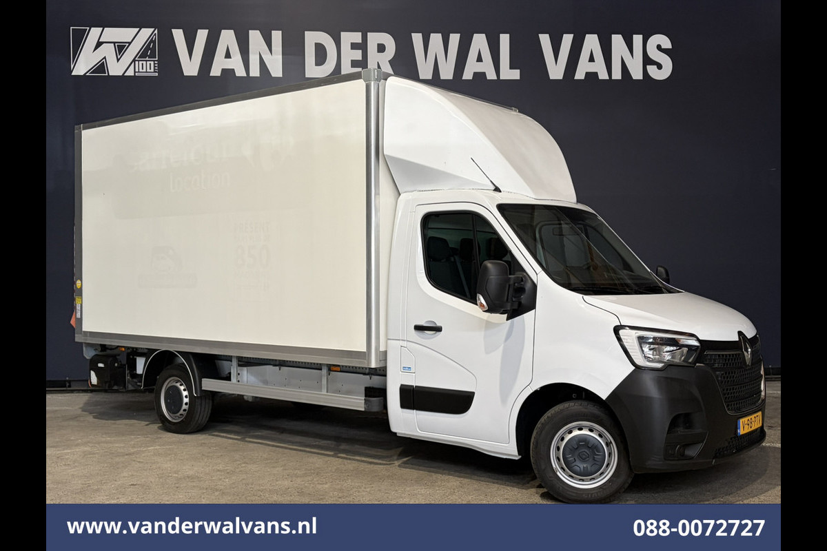 Renault Master 2.3 dCi 146pk Bakwagen 222cm Hoog Laadklep Euro6 Airco | Navigatie | Camera | LED | 983kg Laadvermogen Cruisecontrol, Bijrijdersbank
