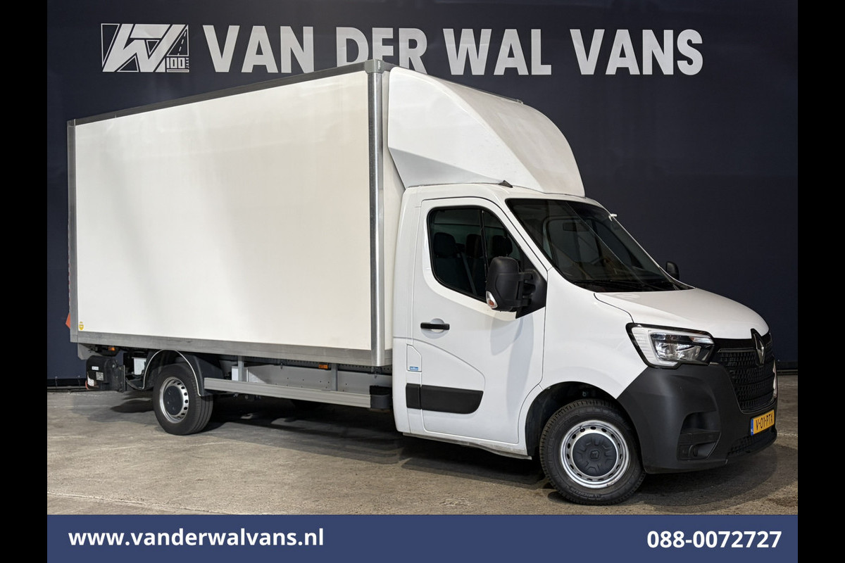 Renault Master 2.3 dCi 146pk Bakwagen 222cm Hoog Laadklep Euro6 Airco | Navigatie | Camera | LED | 960kg laadvermogen Cruisecontrol, Bijrijdersbank