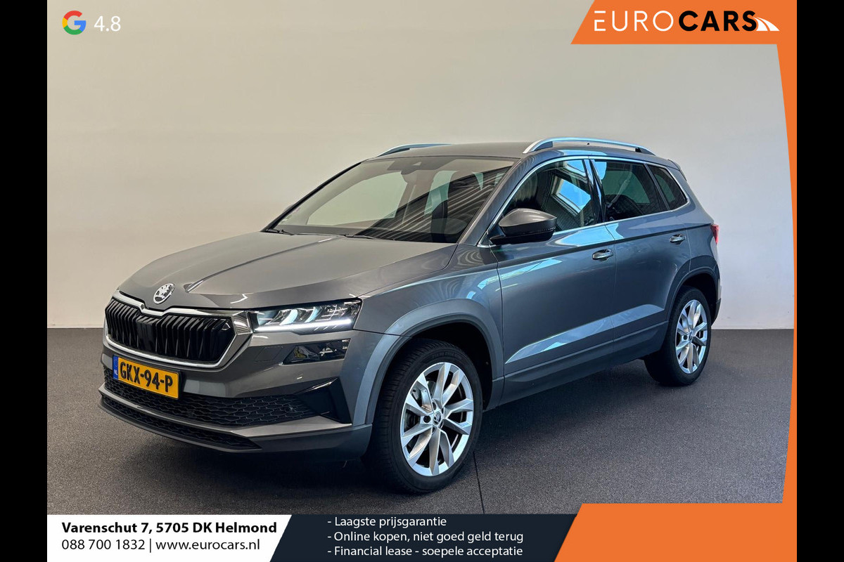 Škoda Karoq 1.5 TSI 150pk DSG Style Navigatie Apple Carplay/Android Auto Parkeersensoren Camera Adaptive Cruise Control Elektrische achterklep Wegklapbare trekhaak Stoel- en stuurverwarming Ledverlichting Virtual Cockpit Climate Control