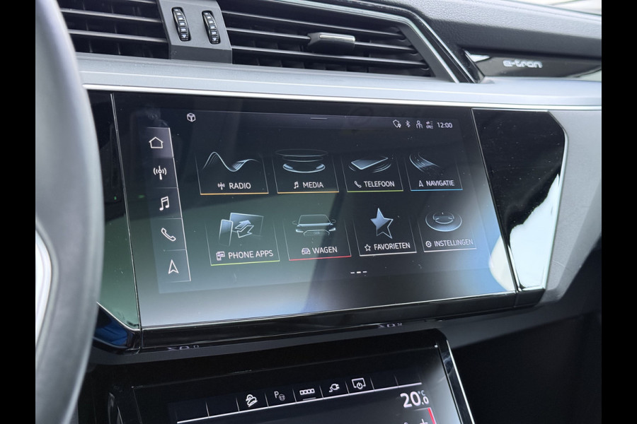 Audi e-tron 55 408PK Quattro Advanced Edition Plus 95kWh SOH 92% Panoramadak Adap.Cruise Camera Leder+Verwarmd Navi Apple Carplay Android Au Elek.Achterklep Privacy Glas Lmv 20" Led Pdc Elek.Stoelen+Memory DAB Origineel Nederlandse Auto