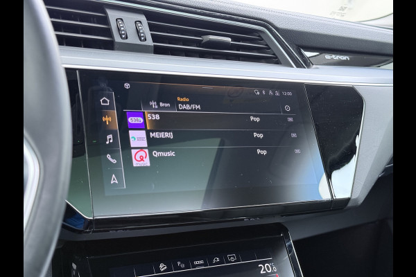 Audi e-tron 55 408PK Quattro Advanced Edition Plus 95kWh SOH 92% Panoramadak Adap.Cruise Camera Leder+Verwarmd Navi Apple Carplay Android Au Elek.Achterklep Privacy Glas Lmv 20" Led Pdc Elek.Stoelen+Memory DAB Origineel Nederlandse Auto