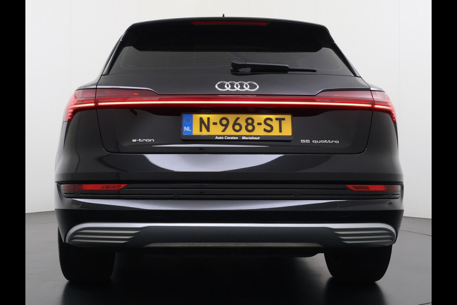 Audi e-tron 55 408PK Quattro Advanced Edition Plus 95kWh SOH 92% Panoramadak Adap.Cruise Camera Leder+Verwarmd Navi Apple Carplay Android Au Elek.Achterklep Privacy Glas Lmv 20" Led Pdc Elek.Stoelen+Memory DAB Origineel Nederlandse Auto