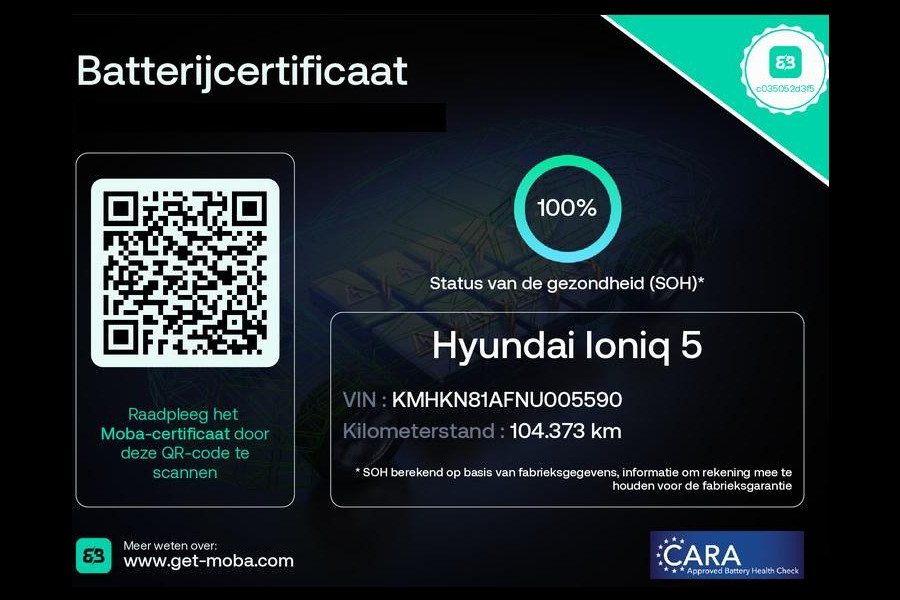 Hyundai IONIQ 5 CONNECT PLUS! 73 KHW. SOH 100% GARANTIE 6-2031* APPLE CARPLAY / ANDROID AUTO . STUUR/ STOELVERWARMING .