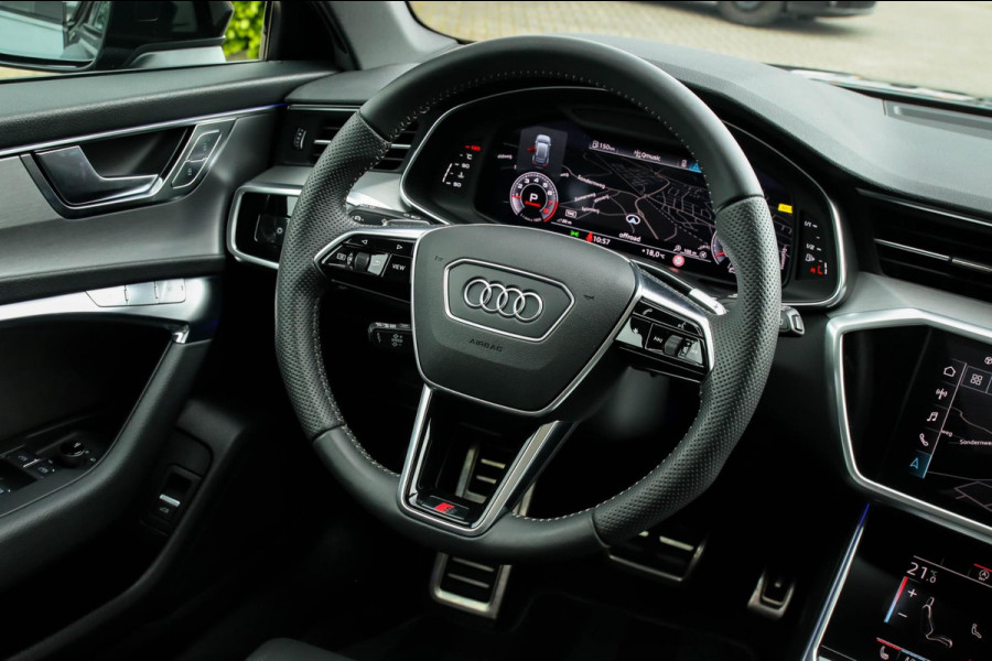 Audi A6 Avant 45 2.0TFSI Quattro S line Edition 245pk Automaat! 1e|Panoramadak|Virtual Cockpit|Leder|HD Matrix LED|Black|Trekhaak