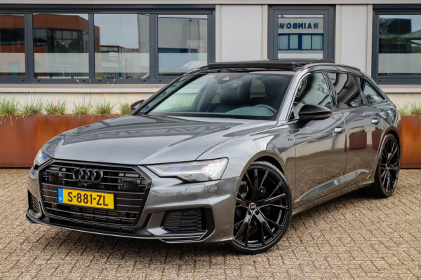 Audi A6 Avant 45 2.0TFSI Quattro S line Edition 245pk Automaat! 1e|Panoramadak|Virtual Cockpit|Leder|HD Matrix LED|Black|Trekhaak