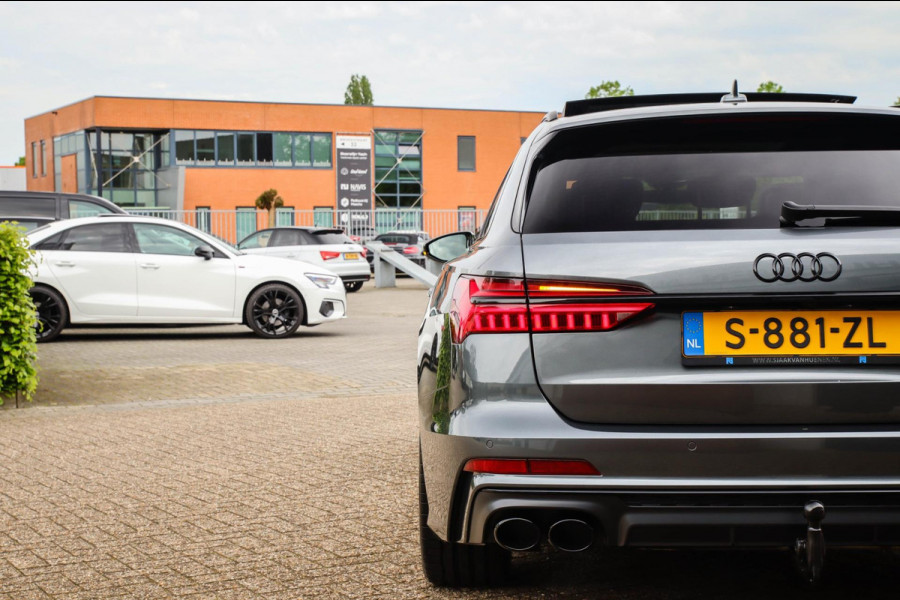 Audi A6 Avant 45 2.0TFSI Quattro S line Edition 245pk Automaat! 1e|Panoramadak|Virtual Cockpit|Leder|HD Matrix LED|Black|Trekhaak