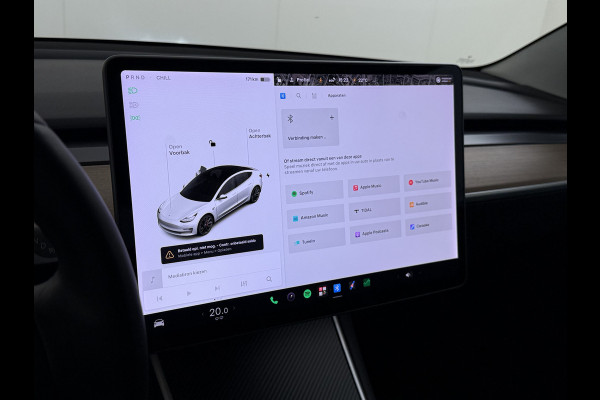 Tesla Model 3 Performance 513PK AWD **FSD** Panoramadak Navi Camera's Leder Stoelverwarming Navi Ecc Adap.Cruise Pdc Led Lmv 20" Google-Maps Elek.Stoelen+Memory Remote App Bediening Premium Audio