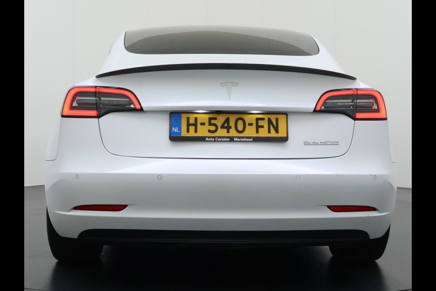 Tesla Model 3 Performance 513PK AWD **FSD** Panoramadak Navi Camera's Leder Stoelverwarming Navi Ecc Adap.Cruise Pdc Led Lmv 20" Google-Maps Elek.Stoelen+Memory Remote App Bediening Premium Audio