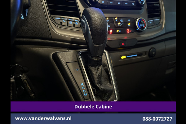 Ford Transit Custom 2.0 TDCI 130pk Automaat L2H1 Dubbele cabine Euro6 Airco | 6-Zits | Camera | Navigatie | LED Apple Carplay, Android Auto, Cruisecontrol, Stoelverwarming, Verwarmde voorruit, Trekhaak, Parkeersensoren, Achterklep