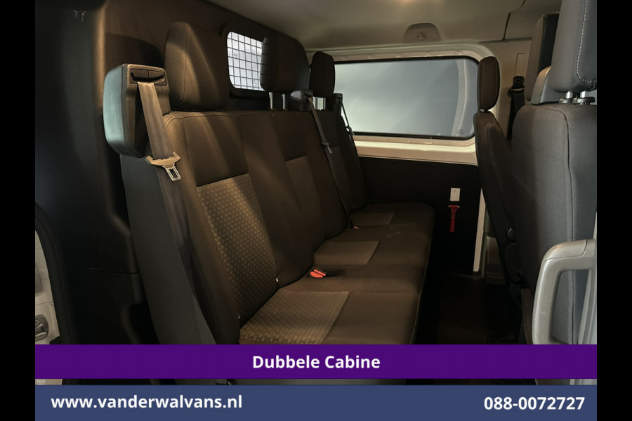 Ford Transit Custom 2.0 TDCI 130pk Automaat L2H1 Dubbele cabine Euro6 Airco | 6-Zits | Camera | Navigatie | LED Apple Carplay, Android Auto, Cruisecontrol, Stoelverwarming, Verwarmde voorruit, Trekhaak, Parkeersensoren, Achterklep