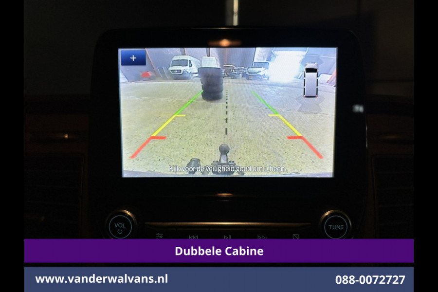 Ford Transit Custom 2.0 TDCI 130pk Automaat L2H1 Dubbele cabine Euro6 Airco | 6-Zits | Camera | Navigatie | LED Apple Carplay, Android Auto, Cruisecontrol, Stoelverwarming, Verwarmde voorruit, Trekhaak, Parkeersensoren, Achterklep