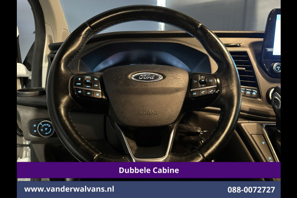 Ford Transit Custom 2.0 TDCI 130pk Automaat L2H1 Dubbele cabine Euro6 Airco | 6-Zits | Camera | Navigatie | LED Apple Carplay, Android Auto, Cruisecontrol, Stoelverwarming, Verwarmde voorruit, Trekhaak, Parkeersensoren, Achterklep