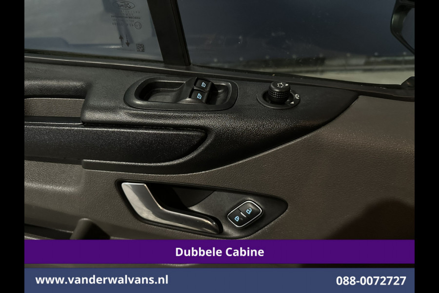Ford Transit Custom 2.0 TDCI 130pk Automaat L2H1 Dubbele cabine Euro6 Airco | 6-Zits | Camera | Navigatie | LED Apple Carplay, Android Auto, Cruisecontrol, Stoelverwarming, Verwarmde voorruit, Trekhaak, Parkeersensoren, Achterklep