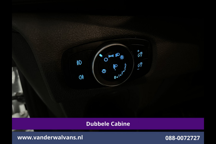 Ford Transit Custom 2.0 TDCI 130pk Automaat L2H1 Dubbele cabine Euro6 Airco | 6-Zits | Camera | Navigatie | LED Apple Carplay, Android Auto, Cruisecontrol, Stoelverwarming, Verwarmde voorruit, Trekhaak, Parkeersensoren, Achterklep