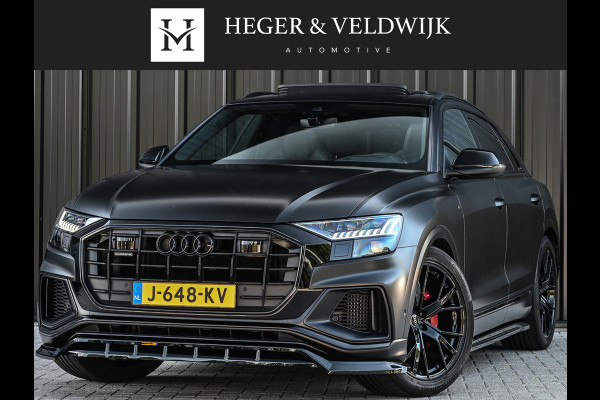 Audi Q8 55 TFSI quattro Pro Line Plus | Panoramadak | Night-Vision | Achterasbesturing | HUD | Luchtvering | B&O | Stoelmassage + Ventilatie | Camera | Soft-Close | Ambiance Interieur | Adaptive Cruise |