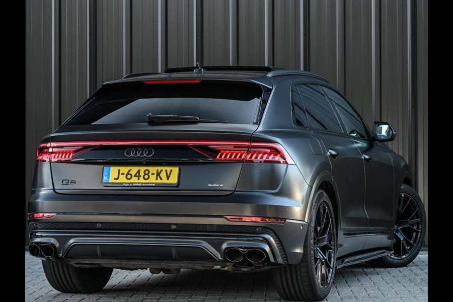 Audi Q8 55 TFSI quattro Pro Line Plus | Panoramadak | Night-Vision | Achterasbesturing | HUD | Luchtvering | B&O | Stoelmassage + Ventilatie | Camera | Soft-Close | Ambiance Interieur | Adaptive Cruise |
