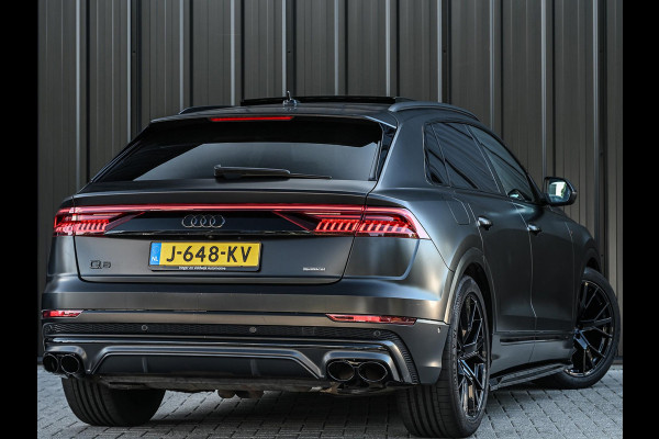 Audi Q8 55 TFSI quattro Pro Line Plus | Panoramadak | Night-Vision | Achterasbesturing | HUD | Luchtvering | B&O | Stoelmassage + Ventilatie | Camera | Soft-Close | Ambiance Interieur | Adaptive Cruise |