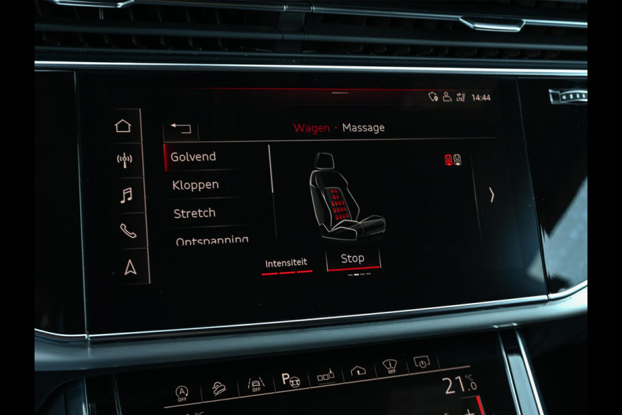 Audi Q8 55 TFSI quattro Pro Line Plus | Panoramadak | Night-Vision | Achterasbesturing | HUD | Luchtvering | B&O | Stoelmassage + Ventilatie | Camera | Soft-Close | Ambiance Interieur | Adaptive Cruise |
