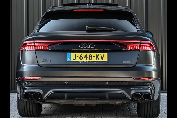 Audi Q8 55 TFSI quattro Pro Line Plus | Panoramadak | Night-Vision | Achterasbesturing | HUD | Luchtvering | B&O | Stoelmassage + Ventilatie | Camera | Soft-Close | Ambiance Interieur | Adaptive Cruise |
