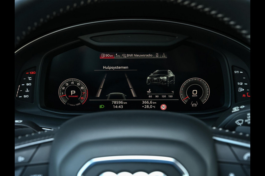 Audi Q8 55 TFSI quattro Pro Line Plus | Panoramadak | Night-Vision | Achterasbesturing | HUD | Luchtvering | B&O | Stoelmassage + Ventilatie | Camera | Soft-Close | Ambiance Interieur | Adaptive Cruise |