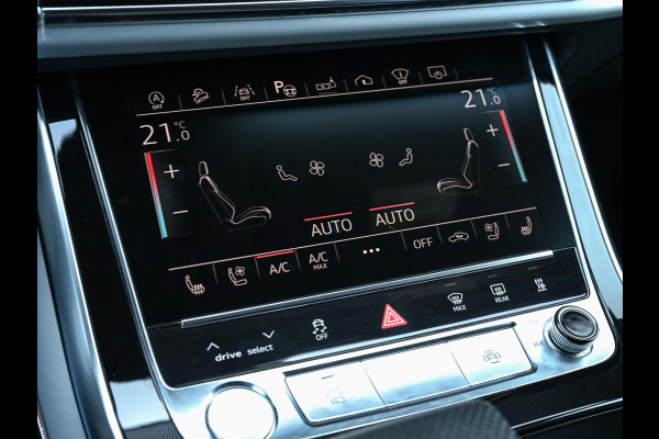 Audi Q8 55 TFSI quattro Pro Line Plus | Panoramadak | Night-Vision | Achterasbesturing | HUD | Luchtvering | B&O | Stoelmassage + Ventilatie | Camera | Soft-Close | Ambiance Interieur | Adaptive Cruise |