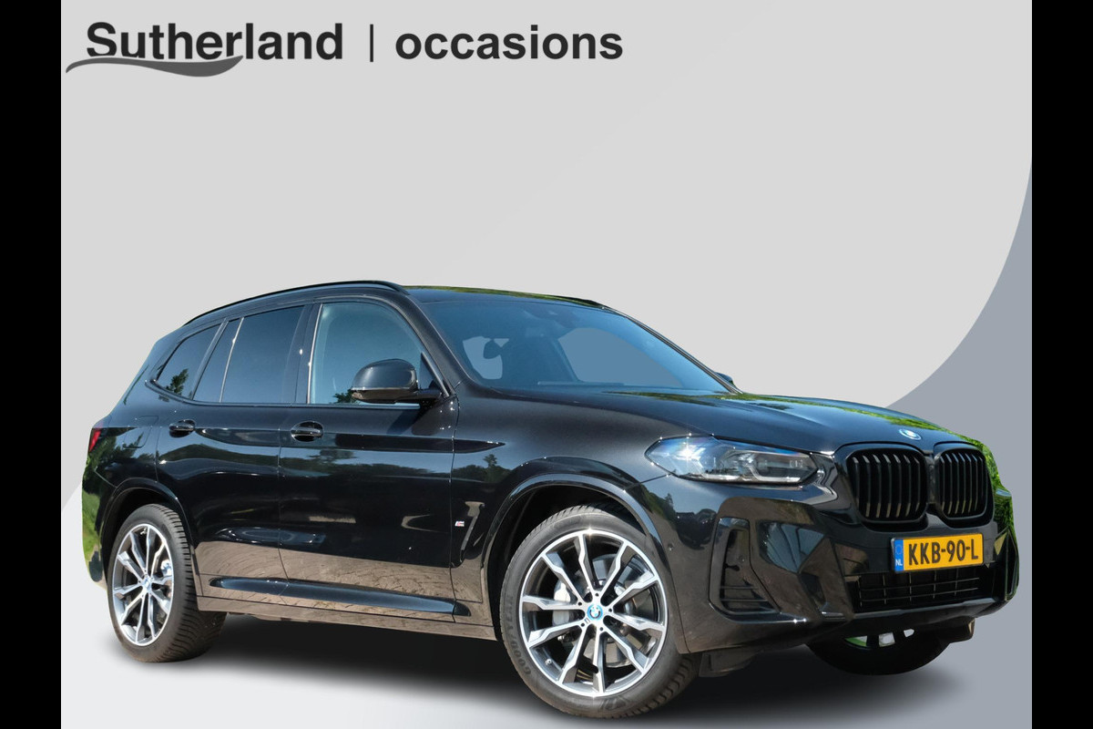 BMW X3 xDrive30e M Sport | Plug-in Hybride | incl. BMW Service Inclusive (5 jaar/100.000 km) | Afneembare Trekhaak | M pakket | Harman Kardon | Sportstoelen | Elektrische stoelen met geheugenfunctie | 360 graden camera | Stoelverwarming | Keyless | Elektrische achterklep | Adaptive Led | High-beam Headlights Control | Head Up Display | Adaptief demping systeem