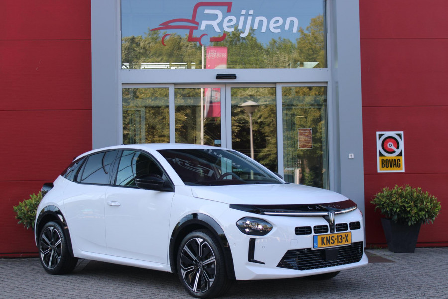 Lancia Ypsilon 1.2 Hybrid 110PK AUTOMAAT LX | CAMERA VOOR + ACHTER | PARKEERSENSOREN VOOR + ACHTER | DRIVE PACK: ADAPTIVE CRUISE CONTROL/DODEHOEK DETECTIE/ELEKTRISCH INKLAPBARE BUITENSPIEGELS/SPROTIEF STUURWIEL | SFEER VERLICHTING | CLIMATE CONTROL | DRAADLOZE APPLE CARPLAY/ANDROID AUTO | DRAADLOZE TELEFOONLADER | 17"  LICHTMETALEN VELGEN "DIAMOND CUT" | WIELKASTEN "GLOSSY BLACK" | PRIVACY GLAS ACHTER | PREMIUM STOELBEKLEDING "GRIGIO ANTRACITE" | KLEUR: "BIANCO QUARZO" |