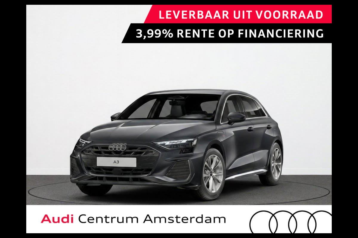 Audi A3 Sportback S edition 40 TFSI e 204 pk | Assis.pak Driving+Parking plus | Warmtewerend glas donker tint | Adaptive Cruise Control | Ambient sfeerverlichting |