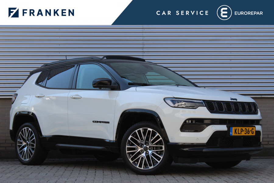 Jeep Compass 4xe 240 Plug-in Hybrid Electric Summit | Panoramadak | Leder | 360 | Stoelverwarming/ventilatie | BLIS