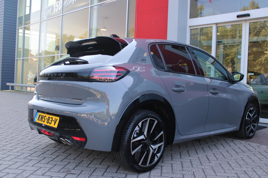 Peugeot 208 1.2 Hybrid 145PK AUTOMAAT GT PACK | ELEKTRISCH BEDIENBARE BESTUURDERSSTOEL MET MASSAGE FUNCTIE | ALCANTARA BEKLEDING | STOEL VERWARMING | CRUISE CONTROL | DAB+ RADIO | APPLE CARPLAY/ANDROID AUTO | FULL LED KOPLAMPEN | KEYLESS ENTRY/START | 17" LICHTMETALEN VELGEN | CLIMATE CONTROL | PARKEERSENSOREN VOOR + ACHTER | ACHTERUITRIJ CAMERA |
