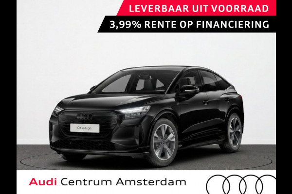 Audi Q4 e-tron S edition e-tron 63 kWh 204 pk | Glazen panoramadak | Trekhaak | Techniekpakket plus | Optiekpakket zwart-glanzend |