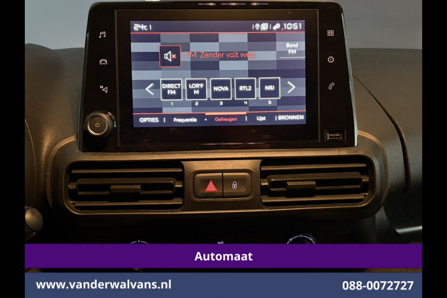 Citroën Berlingo 1.2 PureTech 130pk Automaat Benzine L1H1 Euro6 Airco | 3-Zits | Camera | Apple Carplay Cruisecontrol, Android Auto, Parkeersensoren