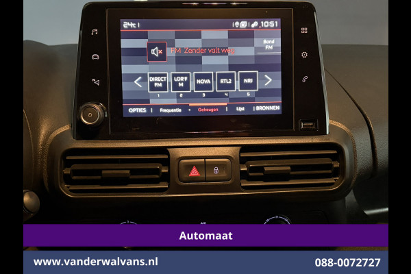 Citroën Berlingo 1.2 PureTech 130pk Automaat Benzine L1H1 Euro6 Airco | 3-Zits | Camera | Apple Carplay Cruisecontrol, Android Auto, Parkeersensoren