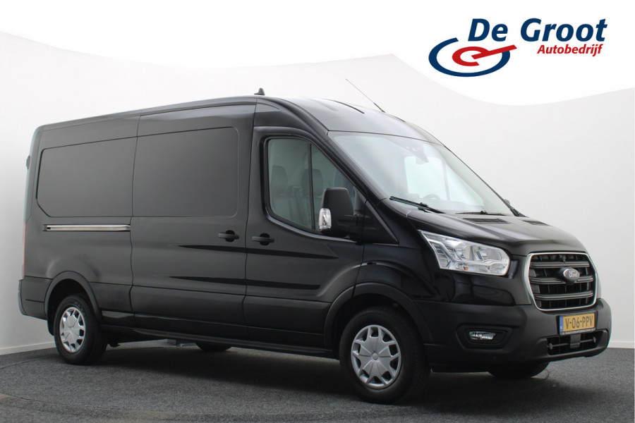 Ford Transit 350 2.0 TDCI L3H2 Trend Leer, 3-Zits, Camera, Cruise, Apple Carplay, Rijstrooksensor, PDC, DAB