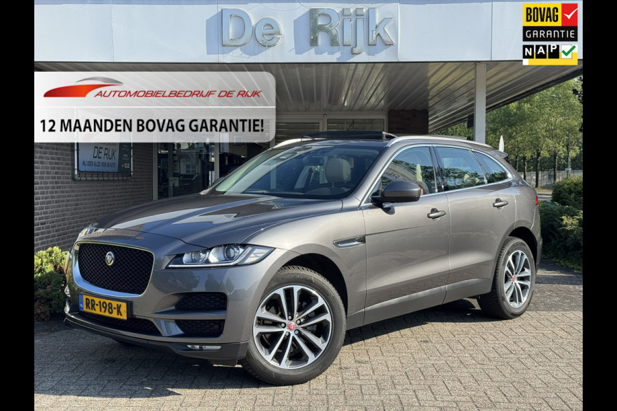 Jaguar F-Pace 2.0 Portfolio AWD 25t | Pano, Leder, Navi, Stoel+Stuurverw., Trekh., Carplay/Android | NAP | Dealeronderhouden |