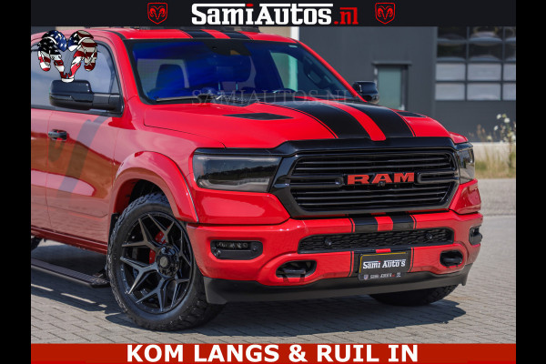 Dodge Ram GT TRX PACK | 5.7 V8 HEMI | FLAME RED | HULK PACK | LUCHTVERING | MEGA DIK | DC | DUBBLE CABINE | 5 PERSOONS | CREW CAB | GRIJS KENTEKEN | TRAIN HORN | EERSTE EIGENAAR | ORIGINEEL NEDERLANDSE AUTO | WIDE BODY | De specialist in Amerikaanse pick‑ups in Nederland en Europa.